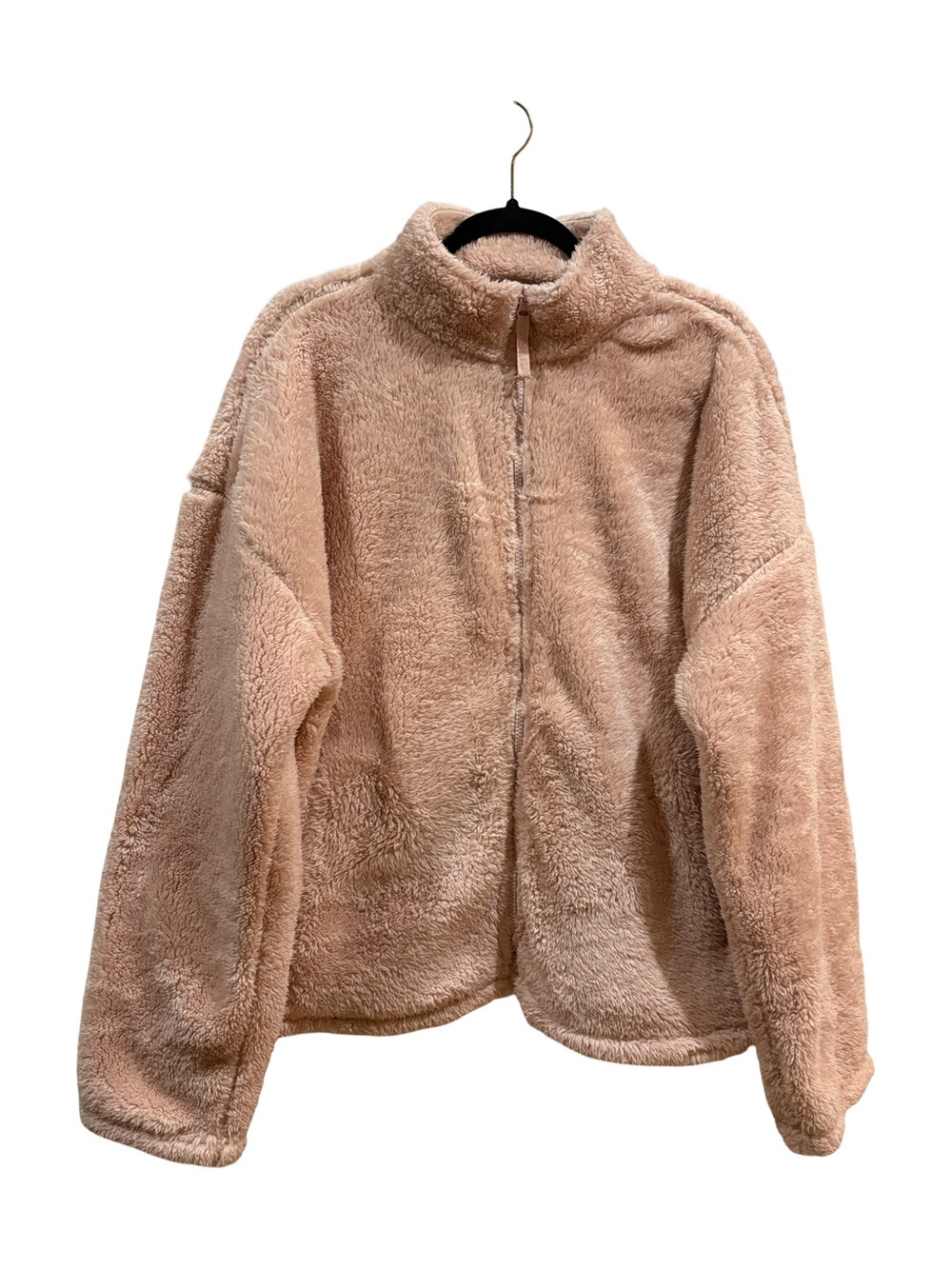 🏡NWT F21 Plush Fleece Full Zip Jacket - Pink - Size 2X